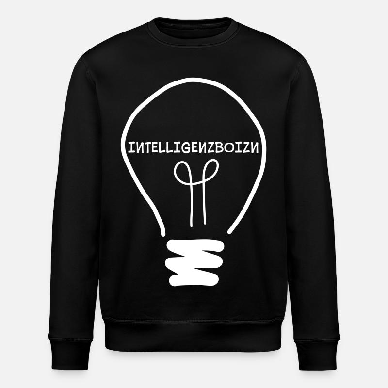 Intelligenzboizn - intelligent person, dialect - Stanley/Stella ROLLER Unisex Organic Sweatshirt - black