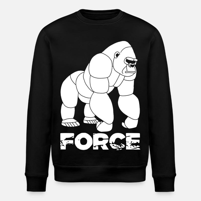 La force tranquille - Sweat bio ROLLER Stanley/Stella Unisexe - noir