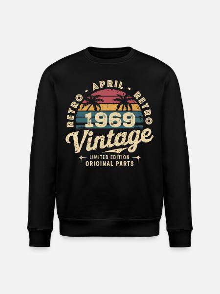 Avril 1969 - April 1969 - Stanley/Stella ROLLER Unisex Organic Sweatshirt - black