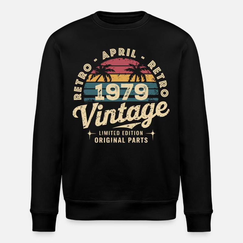 Avril 1979 – April 1979 - Stanley/Stella Unisex Bio-Sweatshirt ROLLER - Schwarz