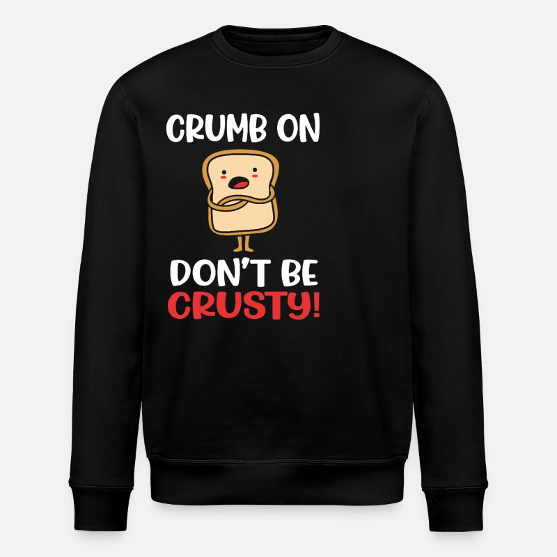 Garlic Bread - Stanley/Stella ROLLER Unisex Organic Sweatshirt - black
