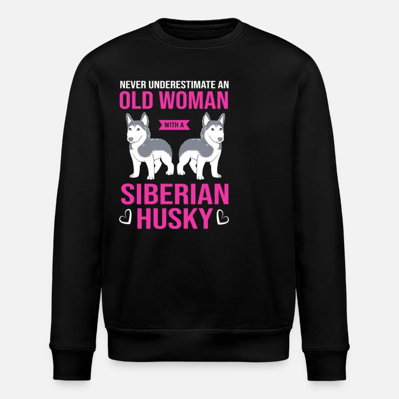 Husky - Stanley/Stella Unisex Bio-Sweatshirt ROLLER - Schwarz