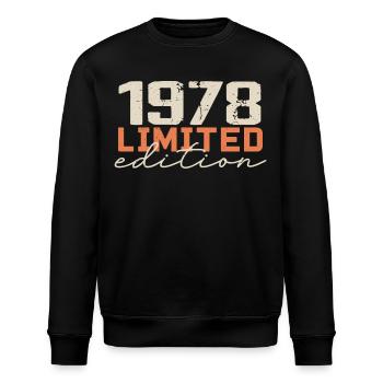 Né en 1978 | Vintage 1978 Anniversaire Rétro - Sweat bio ROLLER Stanley/Stella Unisexe - noir - Devant - Nik (191cm)
