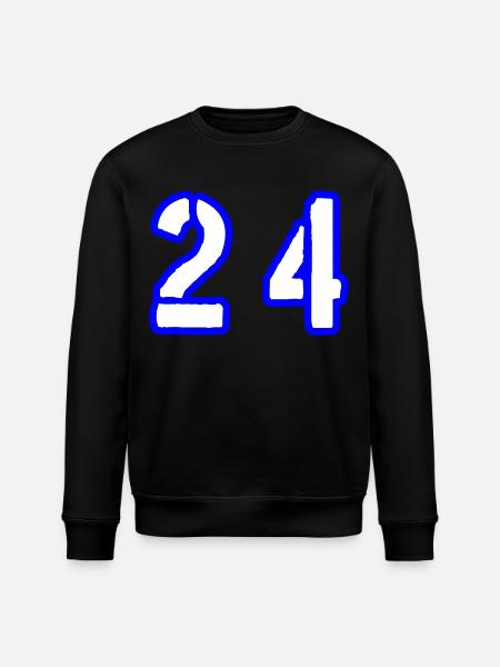 24 Number Symbol - Stanley/Stella ROLLER Unisex Organic Sweatshirt - black