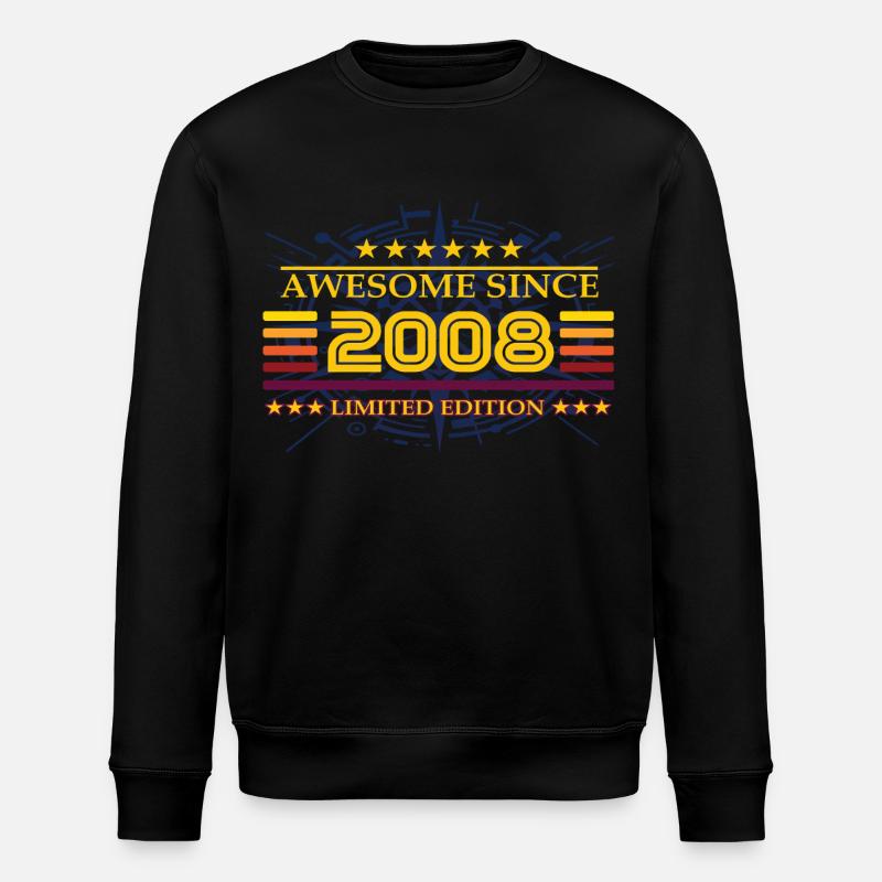 Awesome since 2005 Limited Edition - Stanley/Stella ROLLER Unisex Organic Sweatshirt - black