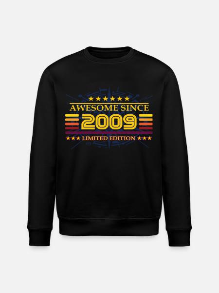 Awesome since 2009 Limited Edition - Stanley/Stella Unisex Bio-Sweatshirt ROLLER - Schwarz