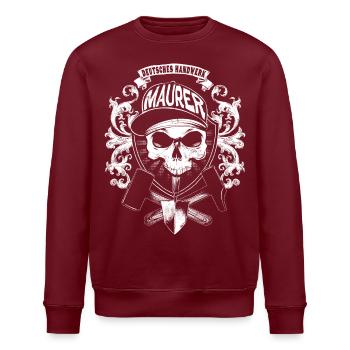 Bricklayer - Stanley/Stella ROLLER Unisex Organic Sweatshirt - burgundy - Front - Nik (191cm)