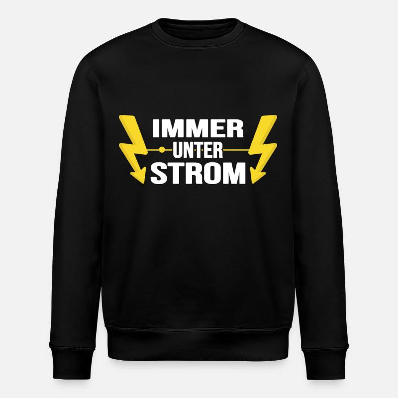 Elektriker Watt Volt Strom Elektromonteur - Stanley/Stella Unisex Bio-Sweatshirt ROLLER - Schwarz