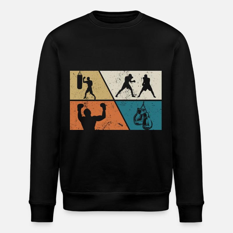 Boxe - Sweat bio ROLLER Stanley/Stella Unisexe - noir