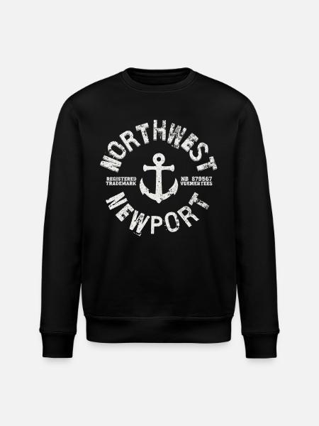 Northwest Newport trademark - Stanley/Stella ROLLER Unisex Organic Sweatshirt - black