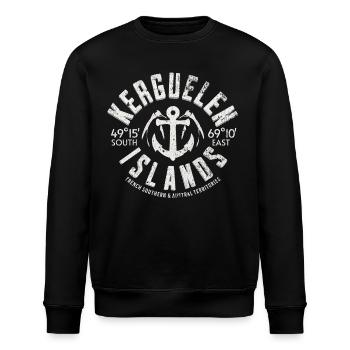 Kerguelen-Inseln - Stanley/Stella Unisex Bio-Sweatshirt ROLLER - Schwarz - Vorne - Nik (191cm)