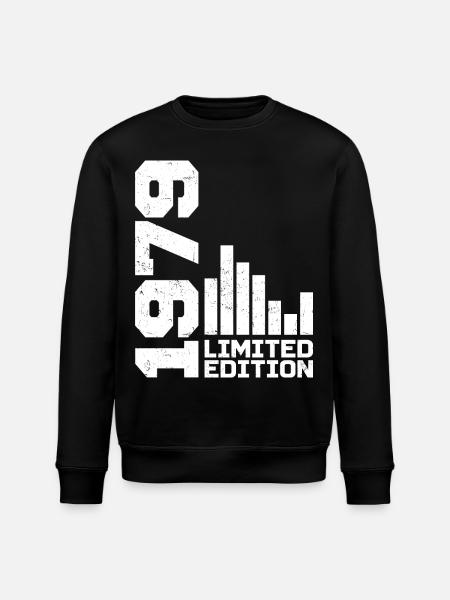 Vintage 1979 Birthday Gift 1979 1979 - Stanley/Stella ROLLER Unisex Organic Sweatshirt - black