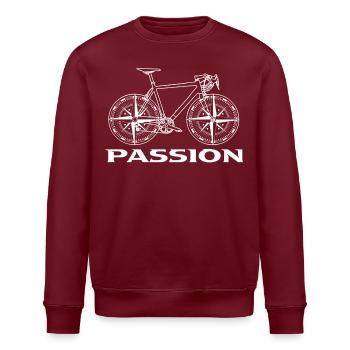 Bike - Stanley/Stella Unisex Bio-Sweatshirt ROLLER - Burgunderrot - Vorne - Nik (191cm)