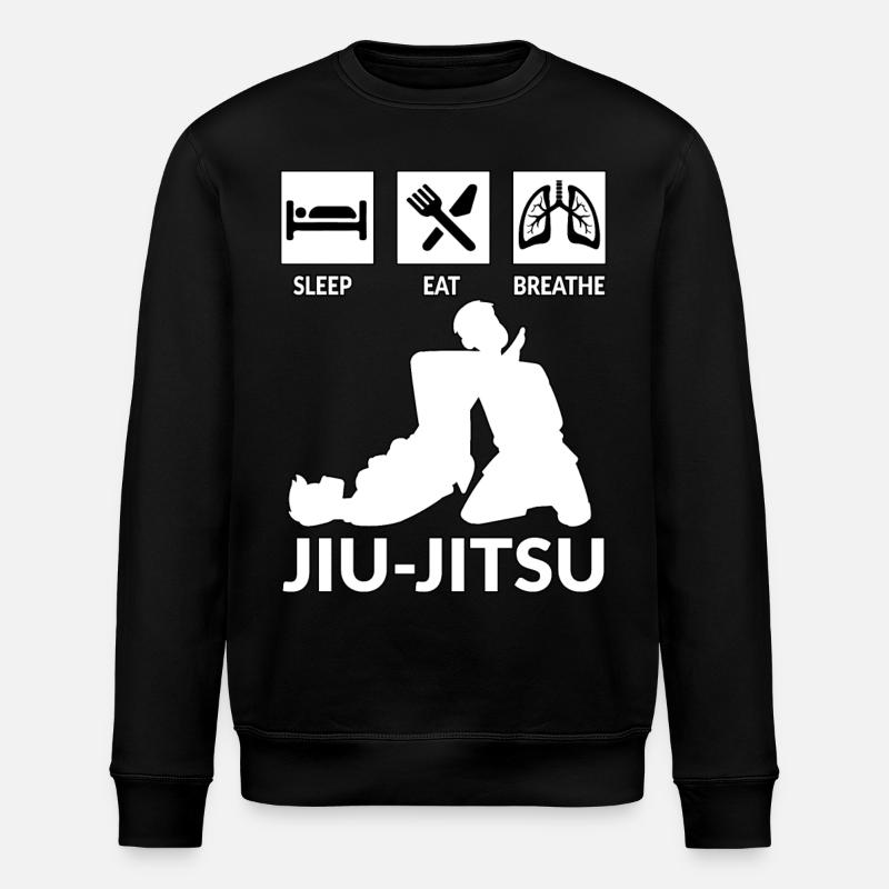 Jiu-Jitsu Brésilien BJJ - Sweat bio ROLLER Stanley/Stella Unisexe - noir