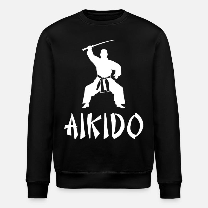 Aïkido - Sweat bio ROLLER Stanley/Stella Unisexe - noir