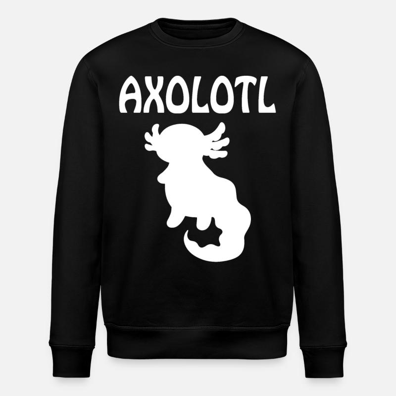Axolotl - Stanley/Stella ROLLER Unisex Organic Sweatshirt - black