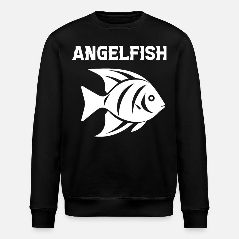 Angelfish - Stanley/Stella ROLLER Unisex Organic Sweatshirt - black