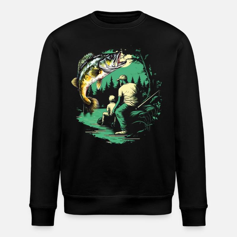Barsch-Fisch - Stanley/Stella Unisex Bio-Sweatshirt ROLLER - Schwarz