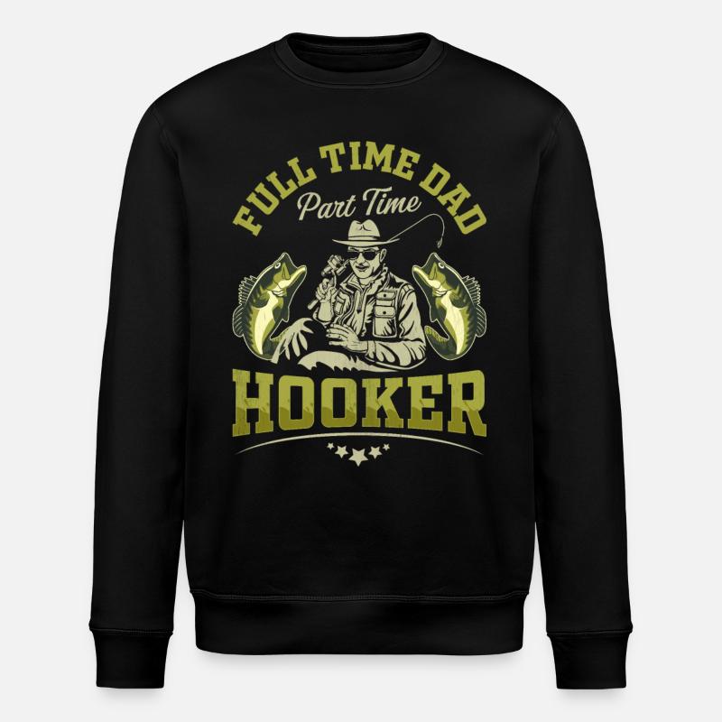 Vollzeit Papa Teilzeit - Stanley/Stella Unisex Bio-Sweatshirt ROLLER - Schwarz