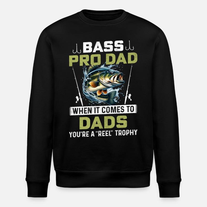 Bass Pro Dad - Stanley/Stella ROLLER Unisex Organic Sweatshirt - black