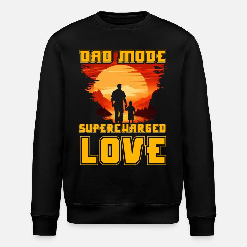 Mode papa Amour suralimenté - Sweat bio ROLLER Stanley/Stella Unisexe - noir