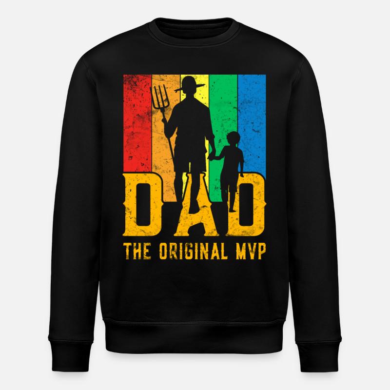 Papa das Original - Stanley/Stella Unisex Bio-Sweatshirt ROLLER - Schwarz
