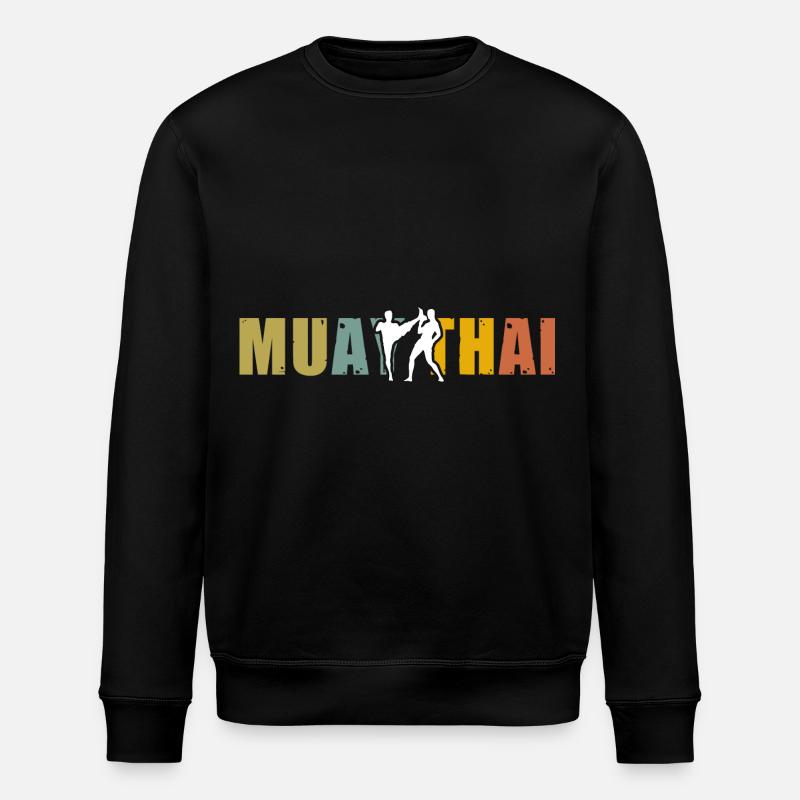 Muay Thai - Stanley/Stella ROLLER Unisex Organic Sweatshirt - black