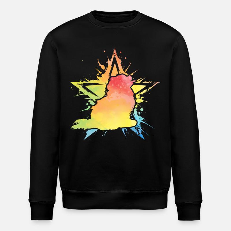 Pomeranian Zwergspitz - Stanley/Stella Unisex Bio-Sweatshirt ROLLER - Schwarz