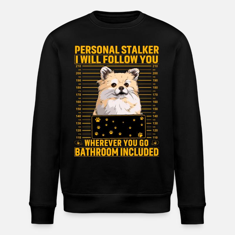 Pomeranian Lustiger Spruch - Stanley/Stella Unisex Bio-Sweatshirt ROLLER - Schwarz