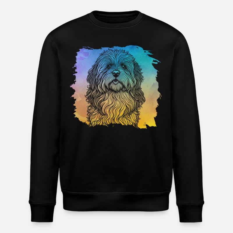 Havanese Retro - Stanley/Stella ROLLER Unisex Organic Sweatshirt - black
