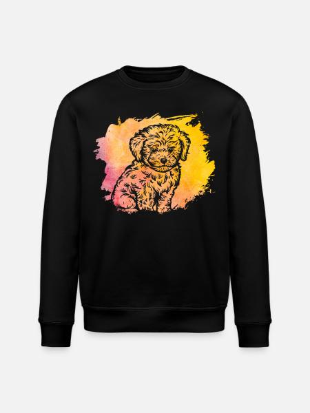 Havanese Retro - Stanley/Stella ROLLER Unisex Organic Sweatshirt - black