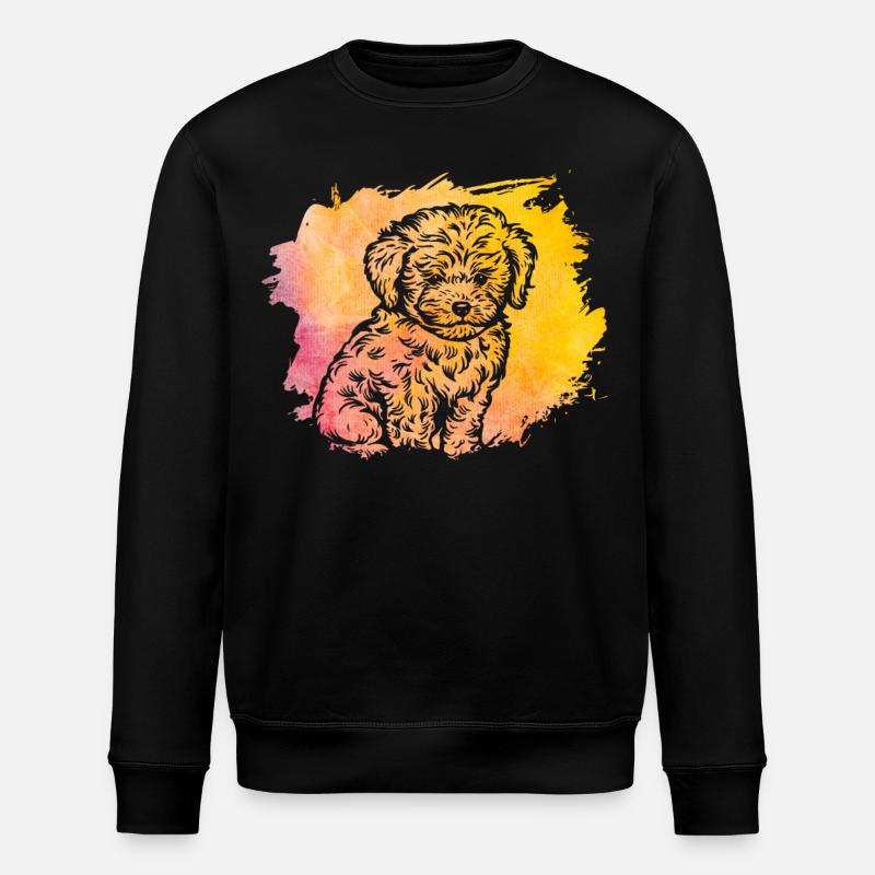 Havanese Retro - Stanley/Stella ROLLER Unisex Organic Sweatshirt - black