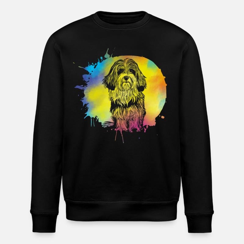 Havanese Retro - Stanley/Stella ROLLER Unisex Organic Sweatshirt - black