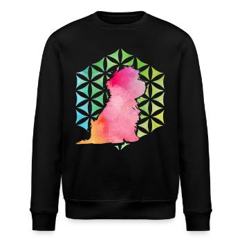 Havanais rétro - Sweat bio ROLLER Stanley/Stella Unisexe - noir - Devant - Nik (191cm)