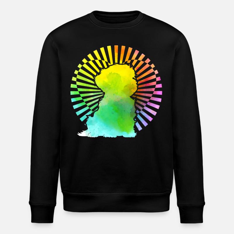 Havanese Retro - Stanley/Stella ROLLER Unisex Organic Sweatshirt - black