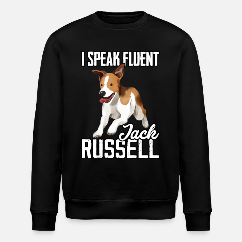 I speak fluent Jack Russell - Stanley/Stella Unisex Bio-Sweatshirt ROLLER - Schwarz