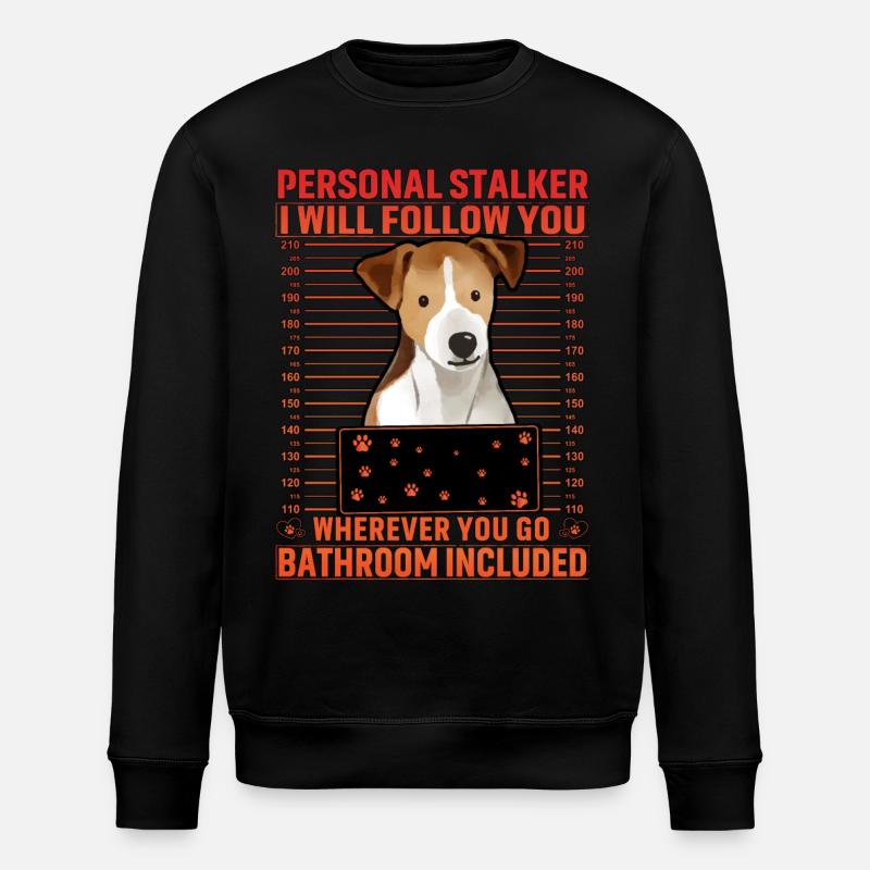 Jack Russell Terrier Lustiger Spruch - Stanley/Stella Unisex Bio-Sweatshirt ROLLER - Schwarz