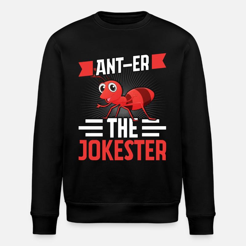 Ant-er the jokester - Stanley/Stella Unisex Bio-Sweatshirt ROLLER - Schwarz