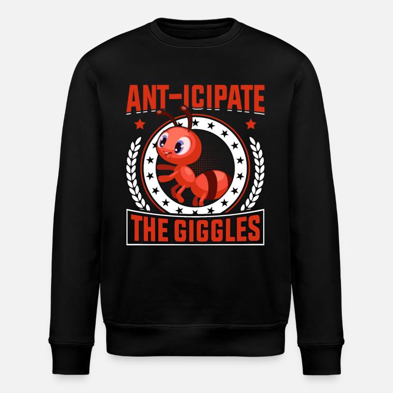 Ant-icipate the giggles - Stanley/Stella Unisex Bio-Sweatshirt ROLLER - Schwarz
