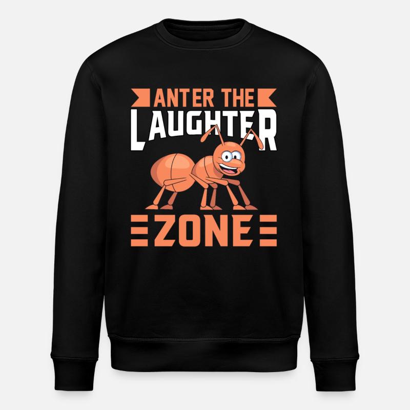 Anter the Laughter Zone - Stanley/Stella Unisex Bio-Sweatshirt ROLLER - Schwarz
