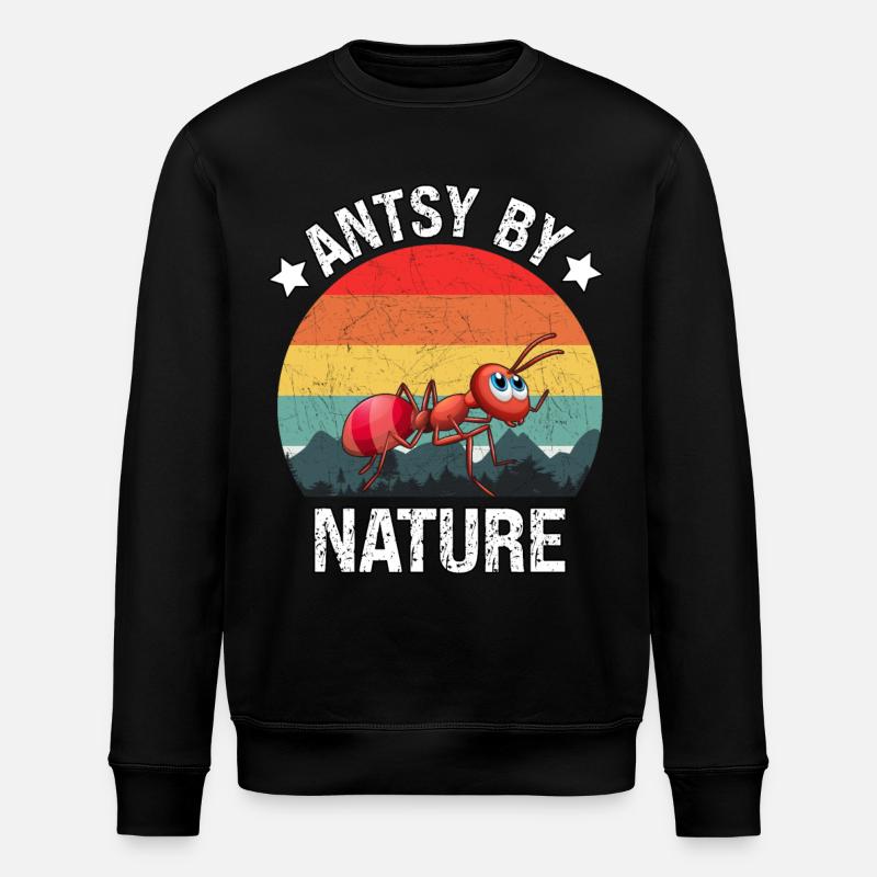 Antsy by Nature - Stanley/Stella Unisex Bio-Sweatshirt ROLLER - Schwarz