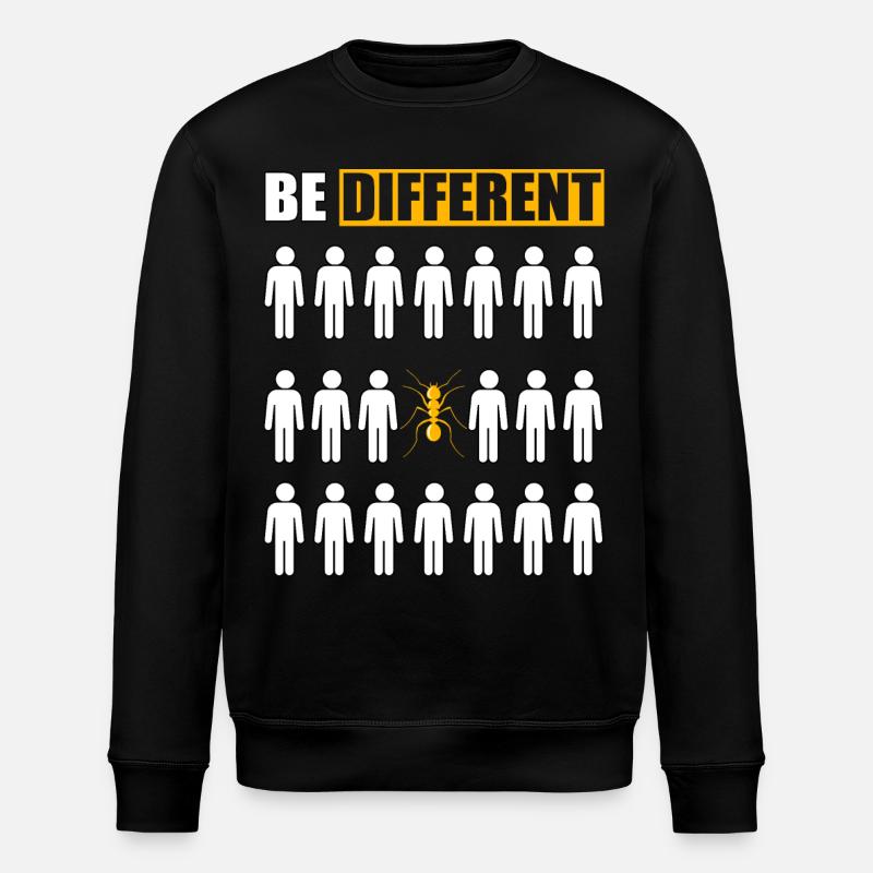 Be Different Ameise - Stanley/Stella Unisex Bio-Sweatshirt ROLLER - Schwarz