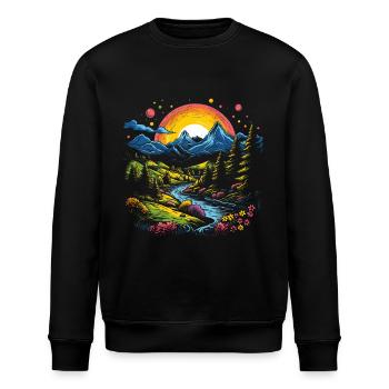 Paysage Allemand Nature - Sweat bio ROLLER Stanley/Stella Unisexe - noir - Devant - Nik (191cm)