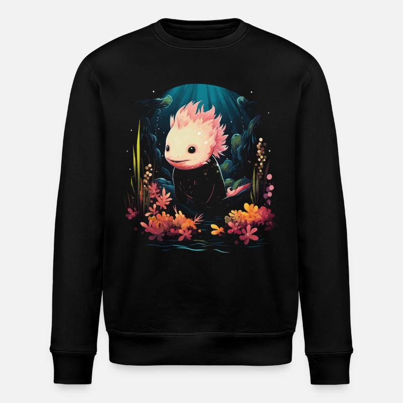 Mignon Axolotl Lover Artwork - Sweat bio ROLLER Stanley/Stella Unisexe - noir