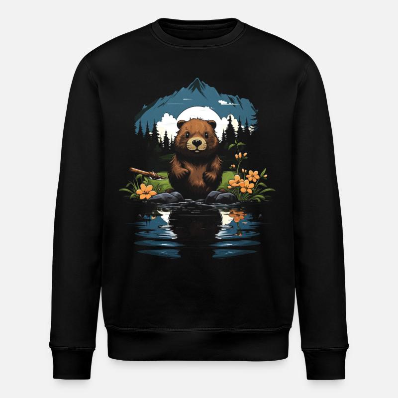 Mignon Adorable Animal Nature - Sweat bio ROLLER Stanley/Stella Unisexe - noir