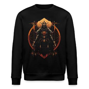 Japanese Artwork - Stanley/Stella ROLLER Unisex Organic Sweatshirt - black - Front - Nik (191cm)