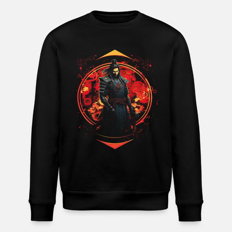 Japanese Artwork - Stanley/Stella ROLLER Unisex Organic Sweatshirt - black
