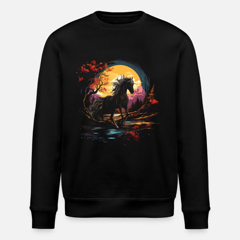 Cheval, Nature, Wilderness - Sweat bio ROLLER Stanley/Stella Unisexe - noir