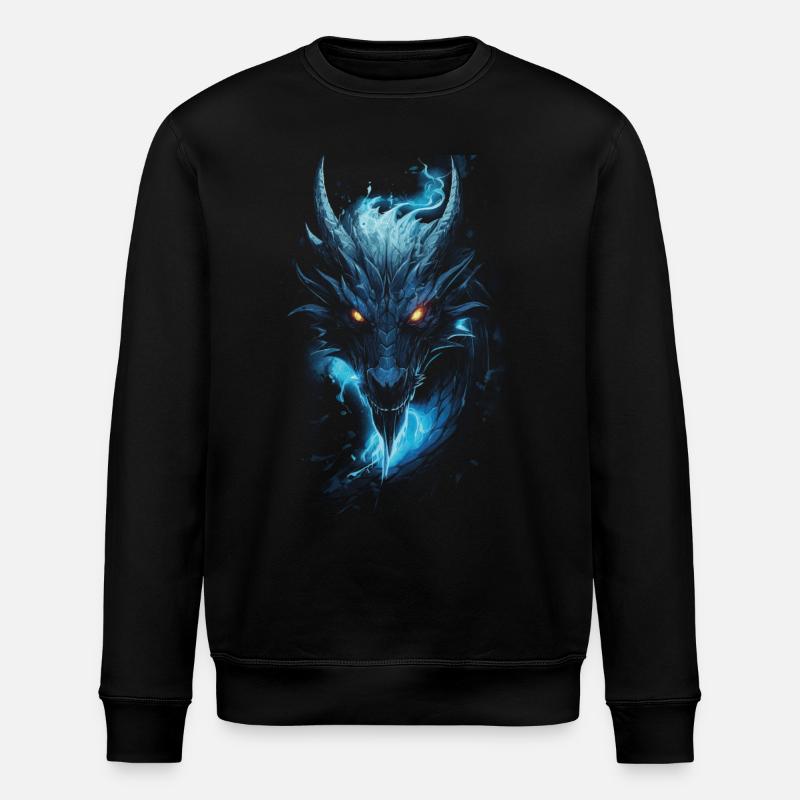 Dragon Role Playing Game Dragon - Stanley/Stella ROLLER Unisex Organic Sweatshirt - black