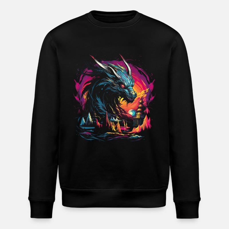 Dragon Jeu de rôle Dragon - Sweat bio ROLLER Stanley/Stella Unisexe - noir